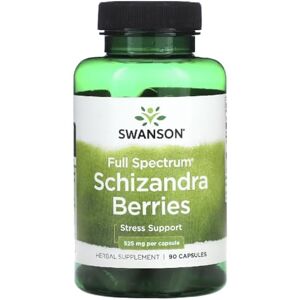 Swansons Swanson Full Spectrum Schizandra Berries Adaptogenic Liver & Vitality Support 500mg 90 Capsules Swansons Swanson Full Spectrum Schizandra Berries Adaptogenic Liver & Vitality Support 500mg 90 Capsules
