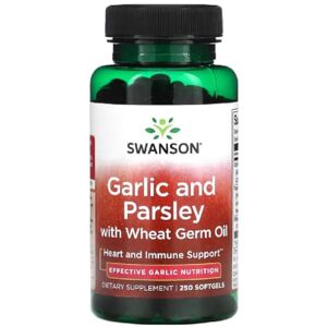 Swansons Swanson Garlic and Parsley with Wheat Germ Oil Heart and Immune Support 250 Softgels Swansons Swanson Garlic and Parsley with Wheat Germ Oil Heart and Immune Support 250 Softgels