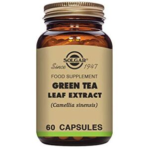 Solgar Green Tea Leaf Extract Vegetable Capsules Pack of 60 High Levels of Antioxidants Promotes Heart Liver and Brain Health Vegan, Kosher and Gluten-Free Solgar Green Tea Leaf Extract Vegetable Capsules Pack of 60 High Levels of Antioxidants Promotes Heart Liver and Brain Health Vegan, Kosher and Gluten-Free