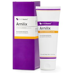 COVERbasics Arnilix Strong Arnica Gel 98% High Concentration Formula with Boswellia Fast-Absorbing Muscle and Joint Massage Gel Natural VEGANOK Dermatologically Tested (100ml) COVERbasics Arnilix Strong Arnica Gel 98% High Concentration Formula with Boswellia Fast-Absorbing Muscle and Joint Massage Gel Natural VEGANOK Dermatologically Tested (100ml)