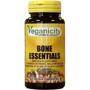 Veganicity Bone Essentials : Bone Support Supplement : 60 Capsules, in a Planet-Friendly 99% Recycled Pot Veganicity Bone Essentials : Bone Support Supplement : 60 Capsules, in a Planet-Friendly 99% Recycled Pot