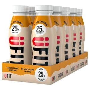 UFIT High 25g Protein Shake Salted Caramel Flavour- Fat Free No Added Sugar – Ready to Drink 10 x 330ml (Packaging May Vary) UFIT High 25g Protein Shake Salted Caramel Flavour- Fat Free No Added Sugar – Ready to Drink 10 x 330ml (Packaging May Vary)