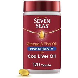 Seven Omega-3 Fish Oil High Strength Plus Cod Liver Oil & Vitamin D, 120 Capsules, 4 Months Supply Seven Omega-3 Fish Oil High Strength Plus Cod Liver Oil & Vitamin D, 120 Capsules, 4 Months Supply