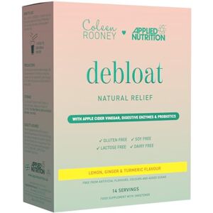 Applied Nutrition Coleen Rooney Debloat Powder Apple Cider Vinegar & Enzymes Best Digestive Health Best Vegan Gut Support Natural Bloating Relief (14 x 9.1g) (Lemon, Ginger & Turmeric) Applied Nutrition Coleen Rooney Debloat Powder Apple Cider Vinegar & Enzymes Best Digestive Health Best Vegan Gut Support Natural Bloating Relief (14 x 9.1g) (Lemon, Ginger & Turmeric)