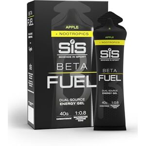 Science in Sport Beta Fuel Gels Dual Source Energy Gel, Apple Flavour Plus Nootropics, 40g of Carbs Per Pack, 60 ml Pack (6 Pack) Science in Sport Beta Fuel Gels Dual Source Energy Gel, Apple Flavour Plus Nootropics, 40g of Carbs Per Pack, 60 ml Pack (6 Pack)