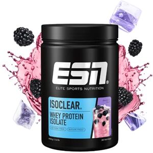 ESN ISOCLEAR Whey Isolate Protein Powder, BlackBerry, 908 g, 2 lbs, 30 Servings Clear Whey Lactose Free ESN ISOCLEAR Whey Isolate Protein Powder, BlackBerry, 908 g, 2 lbs, 30 Servings Clear Whey Lactose Free