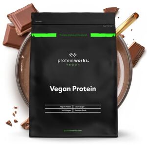 Protein Works Vegan Protein Powder, Chocolate Silk, 66 Servings, 100% Plant Based & Natural, Premium Multi-Protein Blend, Low Fat Shake, Low Calorie Shake, 2kg Protein Works Vegan Protein Powder, Chocolate Silk, 66 Servings, 100% Plant Based & Natural, Premium Multi-Protein Blend, Low Fat Shake, Low Calorie Shake, 2kg