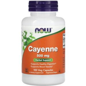 NOWFoods Now Foods – Cayenne 500mg Herbal Supplement for Digestive Health – 100 Veg Capsules NOWFoods Now Foods – Cayenne 500mg Herbal Supplement for Digestive Health – 100 Veg Capsules