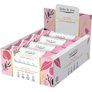 Jade & Joy Collagen Protein Bars, Fudge Brownie, 15g Protein, 2.5g Plant Collagen, Hyaluronic Acid, Low Sugar, Low Calories, Gluten Free, Dairy Free, added Vitamins & Minerals, 12x50g Jade & Joy Collagen Protein Bars, Fudge Brownie, 15g Protein, 2.5g Plant Collagen, Hyaluronic Acid, Low Sugar, Low Calories, Gluten Free, Dairy Free, added Vitamins & Minerals, 12x50g