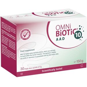 OMNi BiOTiC 10 AAD 30 sachets (150 g) Probiotic for Antibiotics Use During and After Any Course of antibiotics Powder with Inulin Vegan Gluten-Free Lactose-Free OMNi BiOTiC 10 AAD 30 sachets (150 g) Probiotic for Antibiotics Use During and After Any Course of antibiotics Powder with Inulin Vegan Gluten-Free Lactose-Free