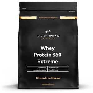 THE PROTEIN WORKS Protein Works Whey Protein 360 Extreme, Premium Whey Protein Powder Blend, High Protein & No Added Sugar, 20 Servings, Chocolate Bueno, 600g THE PROTEIN WORKS Protein Works Whey Protein 360 Extreme, Premium Whey Protein Powder Blend, High Protein & No Added Sugar, 20 Servings, Chocolate Bueno, 600g