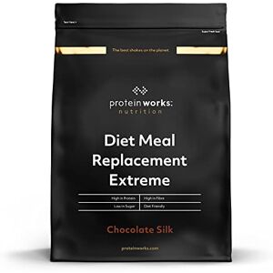 Protein Works Diet Meal Replacement Extreme, Supports Healthy Weight Loss, Complete Nutrition, Low Calorie, Low Sugar, 23 Vitamins & Minerals, Chocolate Silk, 33 Meals, 2kg Protein Works Diet Meal Replacement Extreme, Supports Healthy Weight Loss, Complete Nutrition, Low Calorie, Low Sugar, 23 Vitamins & Minerals, Chocolate Silk, 33 Meals, 2kg
