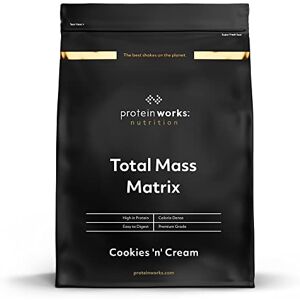 Protein Works Total Mass Matrix Mass Gainer High Calorie Protein Powder Mass Building Protein Shake Weight Gainer Protein Powder 16 Servings Cookies 'n' Cream 2kg Protein Works Total Mass Matrix Mass Gainer High Calorie Protein Powder Mass Building Protein Shake Weight Gainer Protein Powder 16 Servings Cookies 'n' Cream 2kg