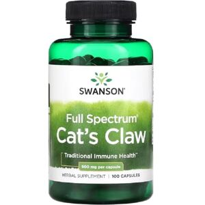 Swansons Swanson Cat's Claw 500mg Traditional Amazonian Bark for Immune & Joint Support 100 Capsules Swansons Swanson Cat's Claw 500mg Traditional Amazonian Bark for Immune & Joint Support 100 Capsules
