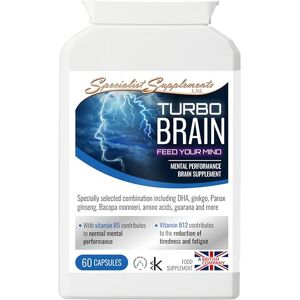 Specialist Supplements Turbo Brain (Mental Performance Brain Supplement), 60 Capsules Specialist Supplements Turbo Brain (Mental Performance Brain Supplement), 60 Capsules