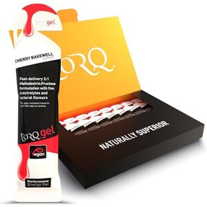 TORQ Running Gels with Electrolytes 2:1 Maltodextrin: Fructose for Endurance Sports & Optimal Performance Energy Gels for Running, Cycling & Marathons 30g Carbs Per Gel Cherry Bakewell TORQ Running Gels with Electrolytes 2:1 Maltodextrin: Fructose for Endurance Sports & Optimal Performance Energy Gels for Running, Cycling & Marathons 30g Carbs Per Gel Cherry Bakewell