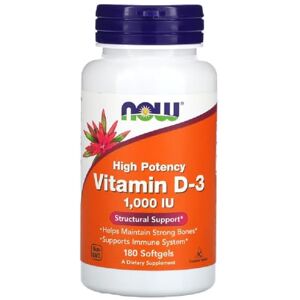 NOWFoods Now Foods – Vitamin D-3 1000 IU Immune & Bone Health Support – 180 Softgels NOWFoods Now Foods – Vitamin D-3 1000 IU Immune & Bone Health Support – 180 Softgels
