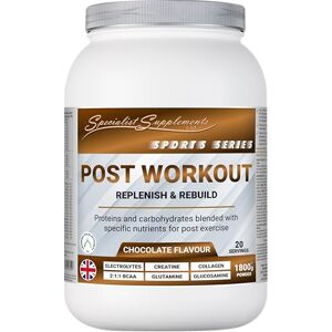 Specialist Supplements Post Workout Protein, Carbohydrate & Nutrient Blend (Chocolate Flavour Drink Mix), 1800g Powder Specialist Supplements Post Workout Protein, Carbohydrate & Nutrient Blend (Chocolate Flavour Drink Mix), 1800g Powder