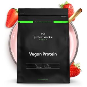 Protein Works Vegan Protein Powder, Strawberries 'n' Cream, 66 Servings, 100% Plant Based & Natural, Premium Multi-Protein Blend, Low Fat Shake, Low Calorie Shake, 2kg Protein Works Vegan Protein Powder, Strawberries 'n' Cream, 66 Servings, 100% Plant Based & Natural, Premium Multi-Protein Blend, Low Fat Shake, Low Calorie Shake, 2kg
