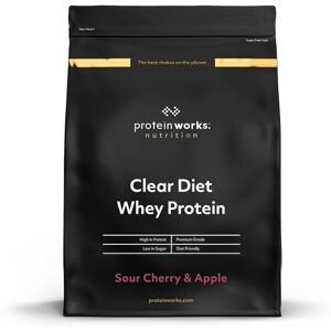 THE PROTEIN WORKS Protein Works Clear Diet Whey Protein Isolate Powder, Sour Cherry & Apple, 20 Shakes, Refreshing High Protein Drink, 500g THE PROTEIN WORKS Protein Works Clear Diet Whey Protein Isolate Powder, Sour Cherry & Apple, 20 Shakes, Refreshing High Protein Drink, 500g