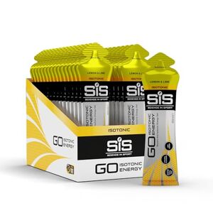 Science in Sport SiS Go Isotonic Energy Gel 0.6g Sugar & 22g Carbohydrates per Gel Vegan Digestible & Practical Consumed Without Water Informed Sport Tested Lemon & Lime, 30 x 60ml Gels
