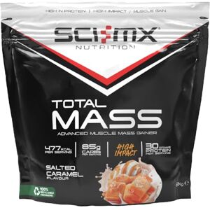 SCI-MX Total Mass Advanced Muscle Mass Gainer Protein Powder Muscle Growth & Weight Gain Salted Caramel • 32g Protein + 477 Calories per Serving • 2kg SCI-MX Total Mass Advanced Muscle Mass Gainer Protein Powder Muscle Growth & Weight Gain Salted Caramel • 32g Protein + 477 Calories per Serving • 2kg