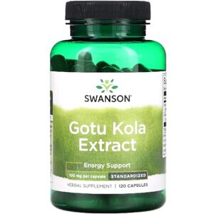 Swansons Swanson Gotu Kola 435mg Traditional Herbal Support for Circulation & Cognitive Function 120 Capsules Swansons Swanson Gotu Kola 435mg Traditional Herbal Support for Circulation & Cognitive Function 120 Capsules