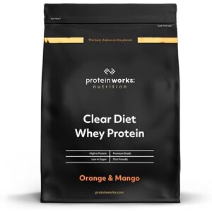 THE PROTEIN WORKS Protein Works Clear Diet Whey Protein Isolate Powder, Refreshing High Protein Drink, 40 Shakes, Orange & Mango, 1kg THE PROTEIN WORKS Protein Works Clear Diet Whey Protein Isolate Powder, Refreshing High Protein Drink, 40 Shakes, Orange & Mango, 1kg