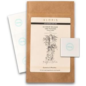 KLORIS 16mg CBD Patches (6 Patches) for Aching Muscles and Joints, 24-Hour Release with Turmeric & Resveratrol Transparent and Waterproof KLORIS 16mg CBD Patches (6 Patches) for Aching Muscles and Joints, 24-Hour Release with Turmeric & Resveratrol Transparent and Waterproof