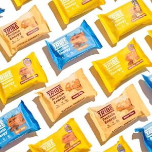 TRIBE Protein Energy Flapjack Bestsellers Variety 12-Pack Great-Tasting Natural Energy Plant Based, Vegan Snack & Gluten Free (50g x 12 Bars) TRIBE Protein Energy Flapjack Bestsellers Variety 12-Pack Great-Tasting Natural Energy Plant Based, Vegan Snack & Gluten Free (50g x 12 Bars)