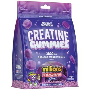Applied Nutrition Creatine Gummies 3000mg Creatine Monohydrate per Serving 80 Chewable Vegan Gummies for Strength, Power & Recovery (20 Servings) Applied Nutrition Creatine Gummies 3000mg Creatine Monohydrate per Serving 80 Chewable Vegan Gummies for Strength, Power & Recovery (20 Servings)