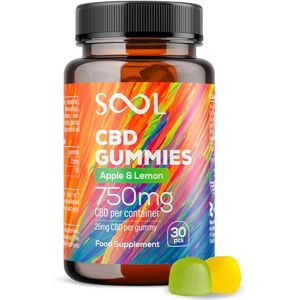 SOOL CBD Gummies 750mg 30pcs 25mg CBD Gummy Apple & Lemon Flavour Cannabidiol CBD Oil Edibles CBD Oil Stress & Anxiety Relief Calm, Unwind, Improve Sleep SOOL CBD Gummies 750mg 30pcs 25mg CBD Gummy Apple & Lemon Flavour Cannabidiol CBD Oil Edibles CBD Oil Stress & Anxiety Relief Calm, Unwind, Improve Sleep