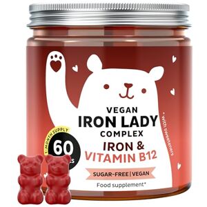 Bears with Benefits for Iron Deficiency: Highly dosed Complex with Iron, Vitamin B12, Iodine, Calcium Vegan and sugarfree Monthly Supply Bears with Benefits for Iron Deficiency: Highly dosed Complex with Iron, Vitamin B12, Iodine, Calcium Vegan and sugarfree Monthly Supply