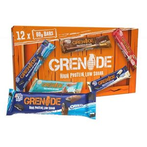 Grenade Selection Box High Protein, Low Sugar, 12 x 60 g Variety Pack (Packaging & Flavours May Vary) Grenade Selection Box High Protein, Low Sugar, 12 x 60 g Variety Pack (Packaging & Flavours May Vary)