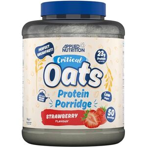 Applied Nutrition Critical Oats Protein Oats, Porridge with ISO-XP Whey Protein Isolate, Healthy Breakfast and High Protein Snack (3kg 50 Servings) (Strawberry) Applied Nutrition Critical Oats Protein Oats, Porridge with ISO-XP Whey Protein Isolate, Healthy Breakfast and High Protein Snack (3kg 50 Servings) (Strawberry)