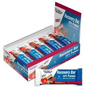 VICTORY ENDURANCE Recovery Bar Strawberry Flavour. (12x50g) Chocolate Coated Wafer Bar for Post-Training Recovery with 32% Proteins VICTORY ENDURANCE Recovery Bar Strawberry Flavour. (12x50g) Chocolate Coated Wafer Bar for Post-Training Recovery with 32% Proteins
