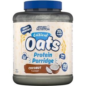 Applied Nutrition Critical Oats Protein Oats, Porridge with ISO-XP Whey Protein Isolate, Healthy Breakfast and High Protein Snack (3kg 50 Servings) (Coconut) Applied Nutrition Critical Oats Protein Oats, Porridge with ISO-XP Whey Protein Isolate, Healthy Breakfast and High Protein Snack (3kg 50 Servings) (Coconut)