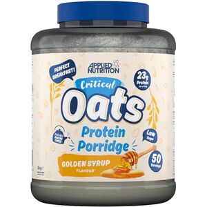 Applied Nutrition Critical Oats Protein Oats, Porridge with ISO-XP Whey Protein Isolate, Healthy Breakfast and High Protein Snack (3kg 50 Servings) (Golden Syrup) Applied Nutrition Critical Oats Protein Oats, Porridge with ISO-XP Whey Protein Isolate, Healthy Breakfast and High Protein Snack (3kg 50 Servings) (Golden Syrup)