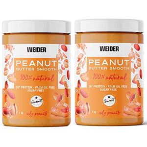 Weider Pack Duo Peanut Butter 1Kg 2 Units (2 kg) Exceptional price. 100% Natural, crushed peanut Weider Pack Duo Peanut Butter 1Kg 2 Units (2 kg) Exceptional price. 100% Natural, crushed peanut