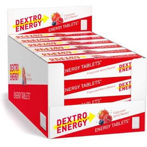 Dextro Energy Fizzy Sour Berry Tablets Fast Acting Carbohydrates for a Quick Burst of Glucose Ideal on The Go Vegan 47g (Pack of 24) Dextro Energy Fizzy Sour Berry Tablets Fast Acting Carbohydrates for a Quick Burst of Glucose Ideal on The Go Vegan 47g (Pack of 24)