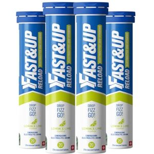FAST&UP Reload – Lemon & Lime Flavour – 80 Effervescent Tablets – Instant Electrolytes for Rapid Hydration & Energy Added Vitamin C & B12 for Performance, Wellbeing, Travel & Recovery – Vegan FAST&UP Reload – Lemon & Lime Flavour – 80 Effervescent Tablets – Instant Electrolytes for Rapid Hydration & Energy Added Vitamin C & B12 for Performance, Wellbeing, Travel & Recovery – Vegan