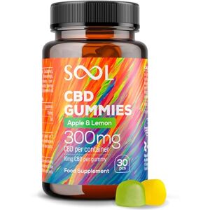 SOOL CBD Gummies 300 30pcs 10mg CBD per Gummy Broad Spectrum CBD Oil Based SOOL CBD Gummies 300 30pcs 10mg CBD per Gummy Broad Spectrum CBD Oil Based