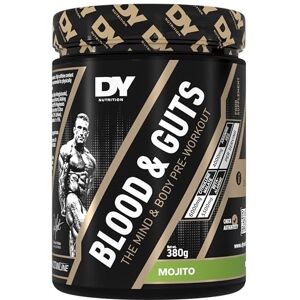 DY Nutrition Blood & Guts Pre Workout Powder, 380g High Strength Preworkout with 350mg Caffeine, Citrulline Malate, Beta Alanine, Arginine AKG, L-Tyrosine, Vitamin B3 for Men & Women (Mojito) DY Nutrition Blood & Guts Pre Workout Powder, 380g High Strength Preworkout with 350mg Caffeine, Citrulline Malate, Beta Alanine, Arginine AKG, L-Tyrosine, Vitamin B3 for Men & Women (Mojito)