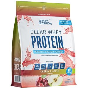 Applied Nutrition Clear Whey Isolate Whey Protein Isolate, Refreshing High Protein Powder, Fruit Juice Style Flavours (Cherry & Apple) (250g 10 Servings) Applied Nutrition Clear Whey Isolate Whey Protein Isolate, Refreshing High Protein Powder, Fruit Juice Style Flavours (Cherry & Apple) (250g 10 Servings)