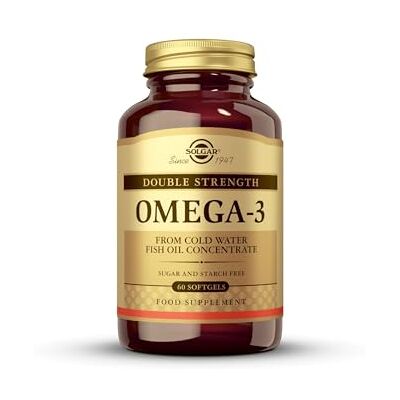 Solgar - Omega-3 Double Strength Softgels - 60 count Solgar - Omega-3 Double Strength Softgels - 60 count