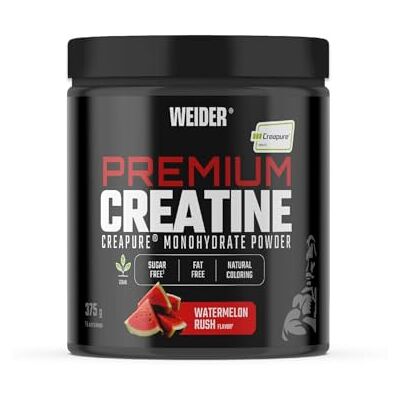 Weider Premium Creatine (375g) Watermelon Flavour, Creatine Monohydrate 100% Creapure Quality, No Added Suger, Vegan, Helps to Increase Physical Performance (75 Servings) Weider Premium Creatine (375g) Watermelon Flavour, Creatine Monohydrate 100% Creapure Quality, No Added Suger, Vegan, Helps to Increase Physical Performance (75 Servings)