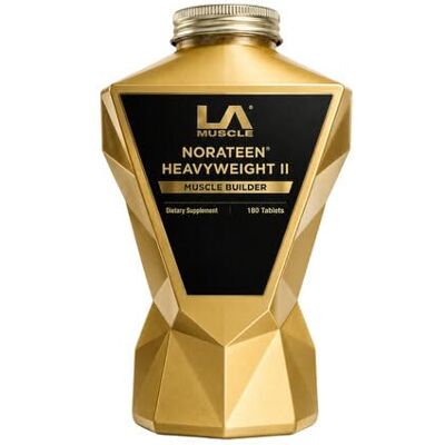 LA Muscle Norateen Heavyweight II (180 Tablets 2 Pack) Natural Muscle Builder and Testosterone Supplement, Promotes Muscle Growth, Suitable for Vegans, GM Free LA Muscle Norateen Heavyweight II (180 Tablets 2 Pack) Natural Muscle Builder and Testosterone Supplement, Promotes Muscle Growth, Suitable for Vegans, GM Free
