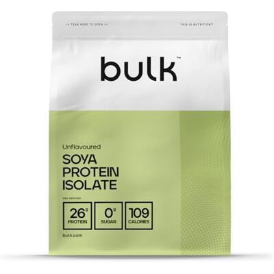 BULK POWDERS Soya Protein Isolate Powder Shake - Vegan - 90% Pure Protein BULK POWDERS Soya Protein Isolate Powder Shake - Vegan - 90% Pure Protein