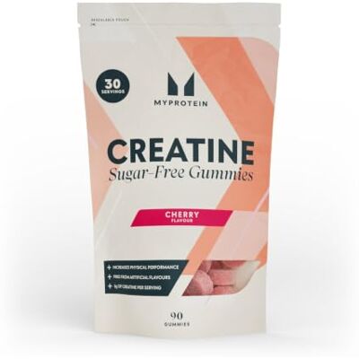 Myprotein Creatine Gummies Sugar Free Cherry- 3g per Serving Support Muscle Growth, Strength & Performance 1 Month Supply 90 Chewable Creatine Powder Alternative Myprotein Creatine Gummies Sugar Free Cherry- 3g per Serving Support Muscle Growth, Strength & Performance 1 Month Supply 90 Chewable Creatine Powder Alternative