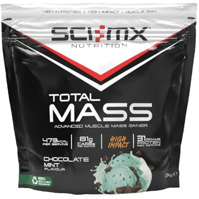 SCI-MX Total Mass • Mass Gainer Protein Powder • Chocolate Mint Flavour SCI-MX Total Mass • Mass Gainer Protein Powder • Chocolate Mint Flavour